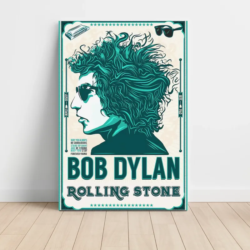 Bob Dylan – Rolling Stone Fine Art Music Poster