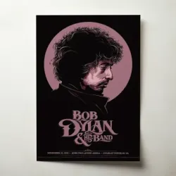 Bob Dylan and His Band – John Paul Jones Arena 2010 Fine Art Concert Poster