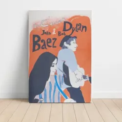 Bob Dylan and Joan Baez – In Concert Fine Art Concert Poster
