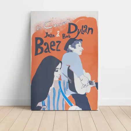 Bob Dylan and Joan Baez – In Concert Fine Art Concert Poster