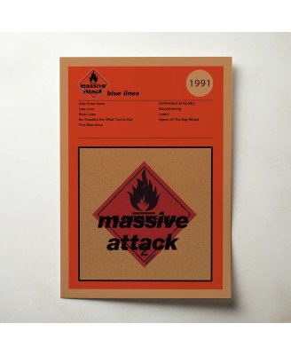 Massive Attack – Blue Lines Fine Art Album Poster