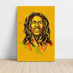 Bob Marley – Geometric Portrait Fine Art Music Poster