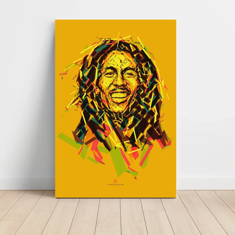 Bob Marley – Geometric Portrait Fine Art Music Poster