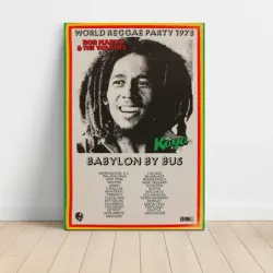 Bob Marley and The Wailers – World Reggae Party 1978 Babylon By Bus Fine Art Concert Poster
