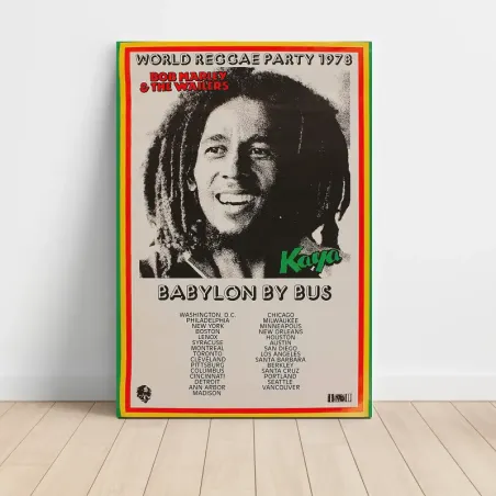 Bob Marley and The Wailers – World Reggae Party 1978 Babylon By Bus Fine Art Concert Poster