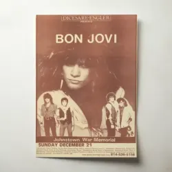 Bon Jovi – Johnstown War Memorial Fine Art Concert Poster