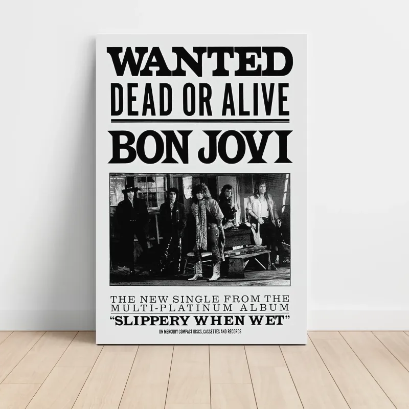 Bon Jovi – Wanted Dead Or Alive Fine Art Music Poster