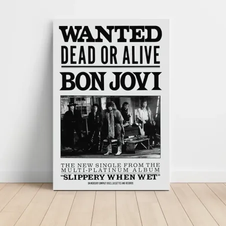 Bon Jovi – Wanted Dead Or Alive Fine Art Music Poster