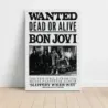 Bon Jovi – Wanted Dead Or Alive Fine Art Music Poster