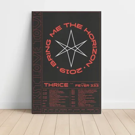 Bring Me The Horizon – First Love Tour 2019 Fine Art Concert Poster