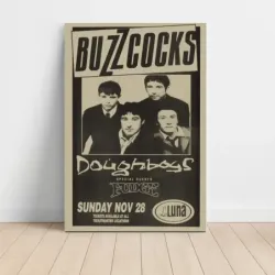 Buzzcocks and Doughboys – La Luna Fine Art Concert Poster