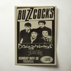 Buzzcocks and Doughboys – La Luna Fine Art Concert Poster