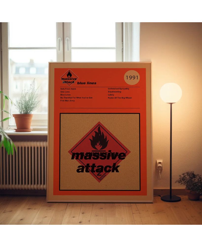 Massive Attack – Blue Lines Fine Art Album Poster
