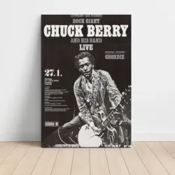 Chuck Berry and Geordie – Festhalle Frankfurt 1973 Fine Art Concert Poster