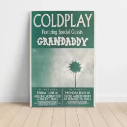 Coldplay and Grandaddy – Arlene Schnitzer Concert Hall and Benaroya Hall Fine Art Concert Poster