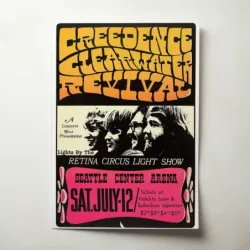 Creedence Clearwater Revival – Seattle Center Arena Fine Art Concert Poster