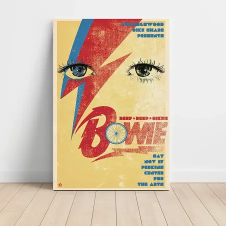 Beef Beer Bikes Bowie – Perkins Center For The Arts Fine Art Concert Poster