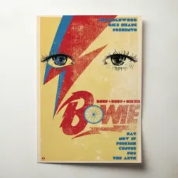 Beef Beer Bikes Bowie – Perkins Center For The Arts Fine Art Concert Poster