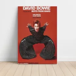 Boys From Mars – David Bowie Tribute Sala Moon Valencia 2019 Fine Art Concert Poster