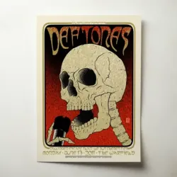 Deftones and The Dillinger Escape Plan – The Warfield 2011 Fine Art Concert Poster