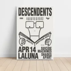 Descendents and Suicide Machines – La Luna Fine Art Concert Poster