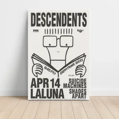 Descendents and Suicide Machines – La Luna Fine Art Concert Poster