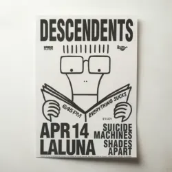 Descendents and Suicide Machines – La Luna Fine Art Concert Poster