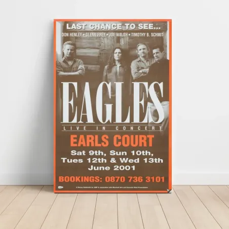 Eagles – Earls Court 2001 Fine Art Concert Poster