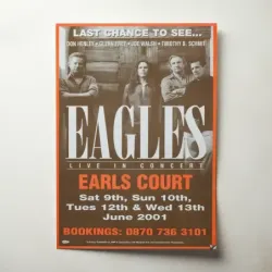 Eagles – Earls Court 2001 Fine Art Concert Poster