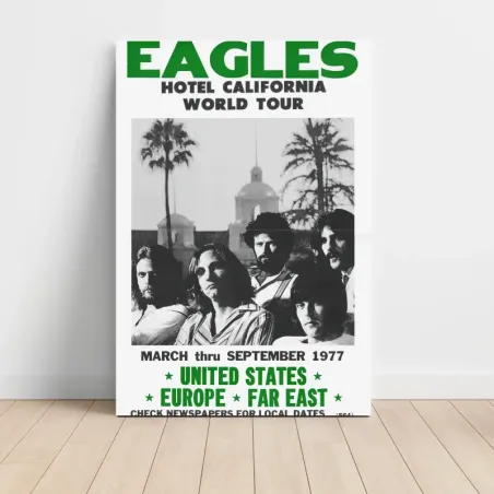 Eagles – Hotel California World Tour 1977 Fine Art Concert Poster