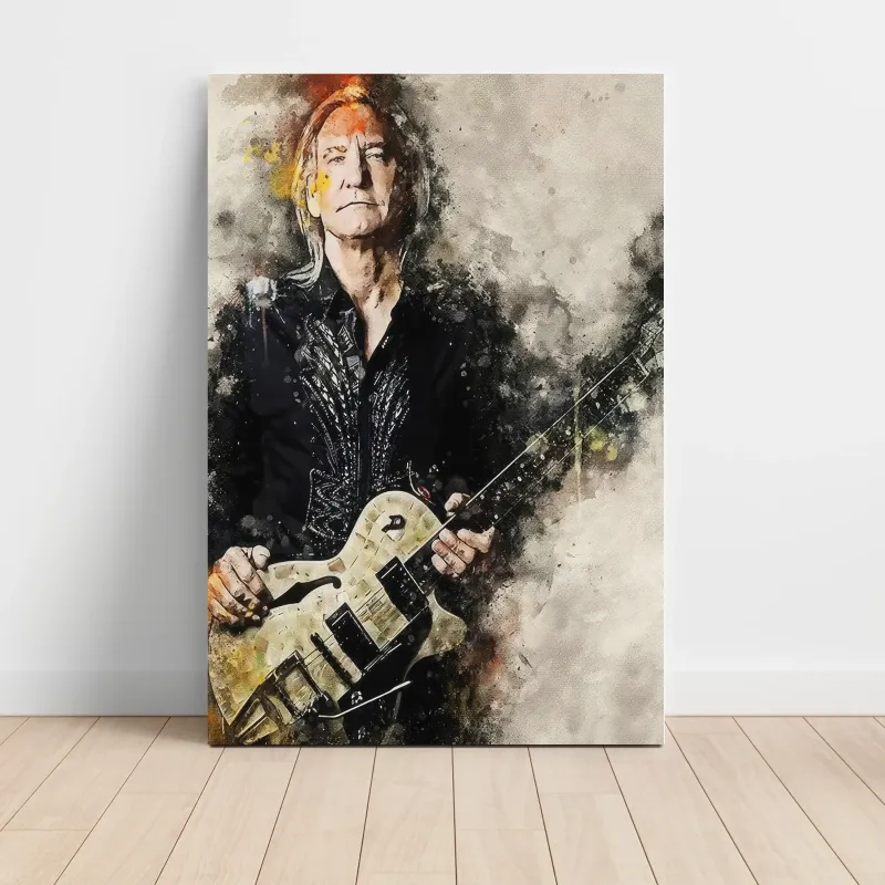 Eagles – Guitarist Watercolour Portrait Fine Art Music Poster