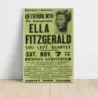 Ella Fitzgerald and The Lou Levy Quartet – Bridges Auditorium Claremont Fine Art Concert Poster