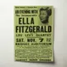 Ella Fitzgerald and The Lou Levy Quartet – Bridges Auditorium Claremont Fine Art Concert Poster