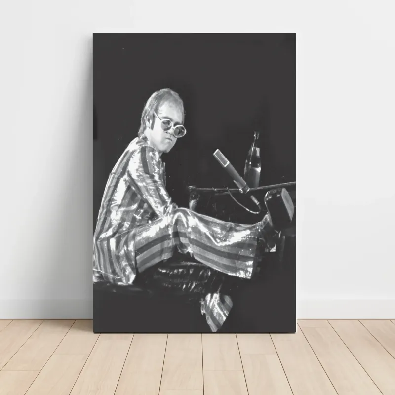 Elton John – At The Piano Photo Fine Art Music Poster