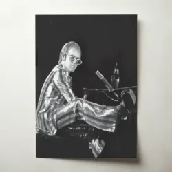 Elton John – At The Piano Photo Fine Art Music Poster