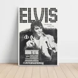 Elvis Presley – Summer Festival International Hotel Fine Art Concert Poster
