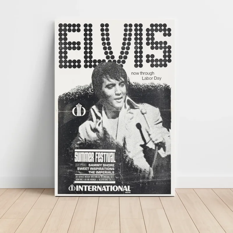 Elvis Presley – Summer Festival International Hotel Fine Art Concert Poster
