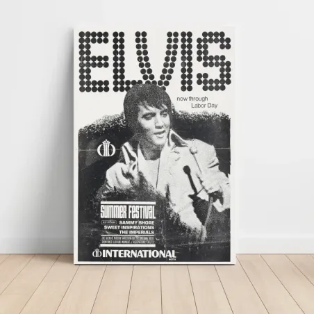 Elvis Presley – Summer Festival International Hotel Fine Art Concert Poster