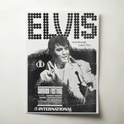 Elvis Presley – Summer Festival International Hotel Fine Art Concert Poster