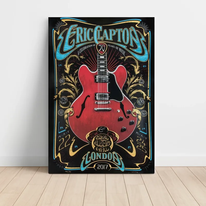 Eric Clapton – Royal Albert Hall London 2017 Fine Art Concert Poster