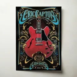 Eric Clapton – Royal Albert Hall London 2017 Fine Art Concert Poster