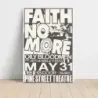 Faith No More and Oily Bloodmen – Pine Street Theatre Fine Art Concert Poster