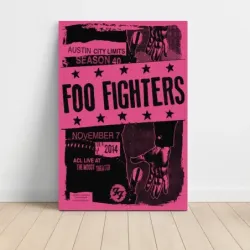 Foo Fighters – Austin City Limits Season 40 2014 Fine Art Concert Poster