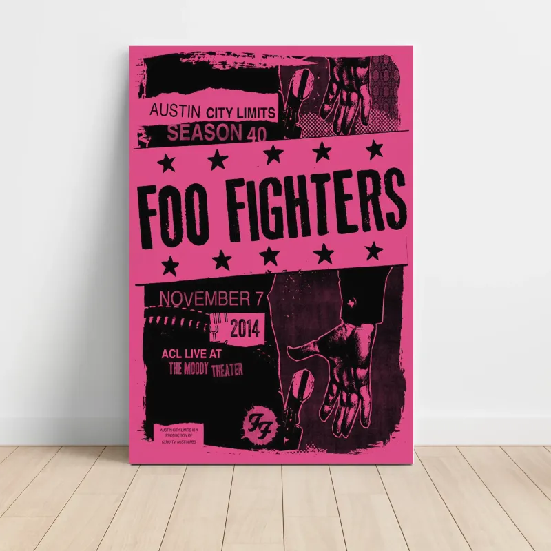 Foo Fighters – Austin City Limits Season 40 2014 Fine Art Concert Poster