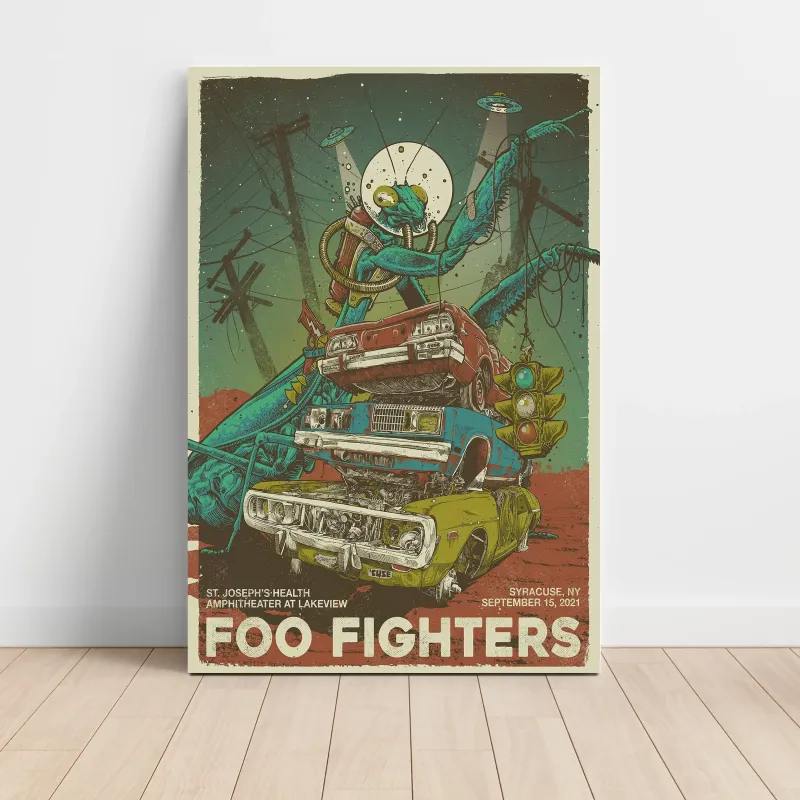 Foo Fighters – St. Joseph's Health Amphitheater Syracuse 2021 Fine Art Concert Poster