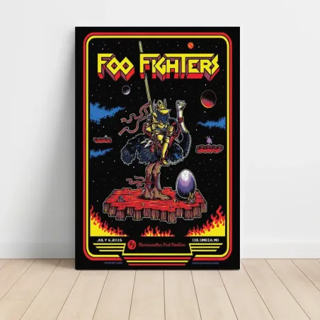 Foo Fighters – Merriweather Post Pavilion 2018 Fine Art Concert Poster