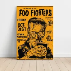 Foo Fighters – Ryman Auditorium Nashville Halloween Fine Art Concert Poster