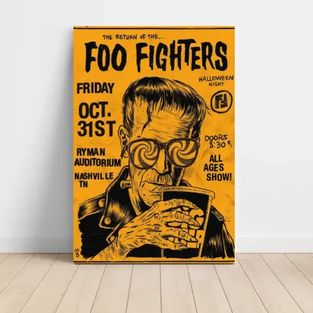 Foo Fighters – Ryman Auditorium Nashville Halloween Fine Art Concert Poster