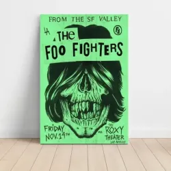 Foo Fighters – The Roxy Theater Los Angeles Fine Art Concert Poster