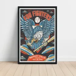 Foo Fighters – Wrigley Field Chicago 2018 Fine Art Concert Poster